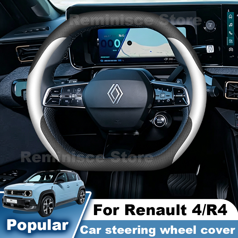 Tech Accessories Renault - Funda de Cuero para Volante de