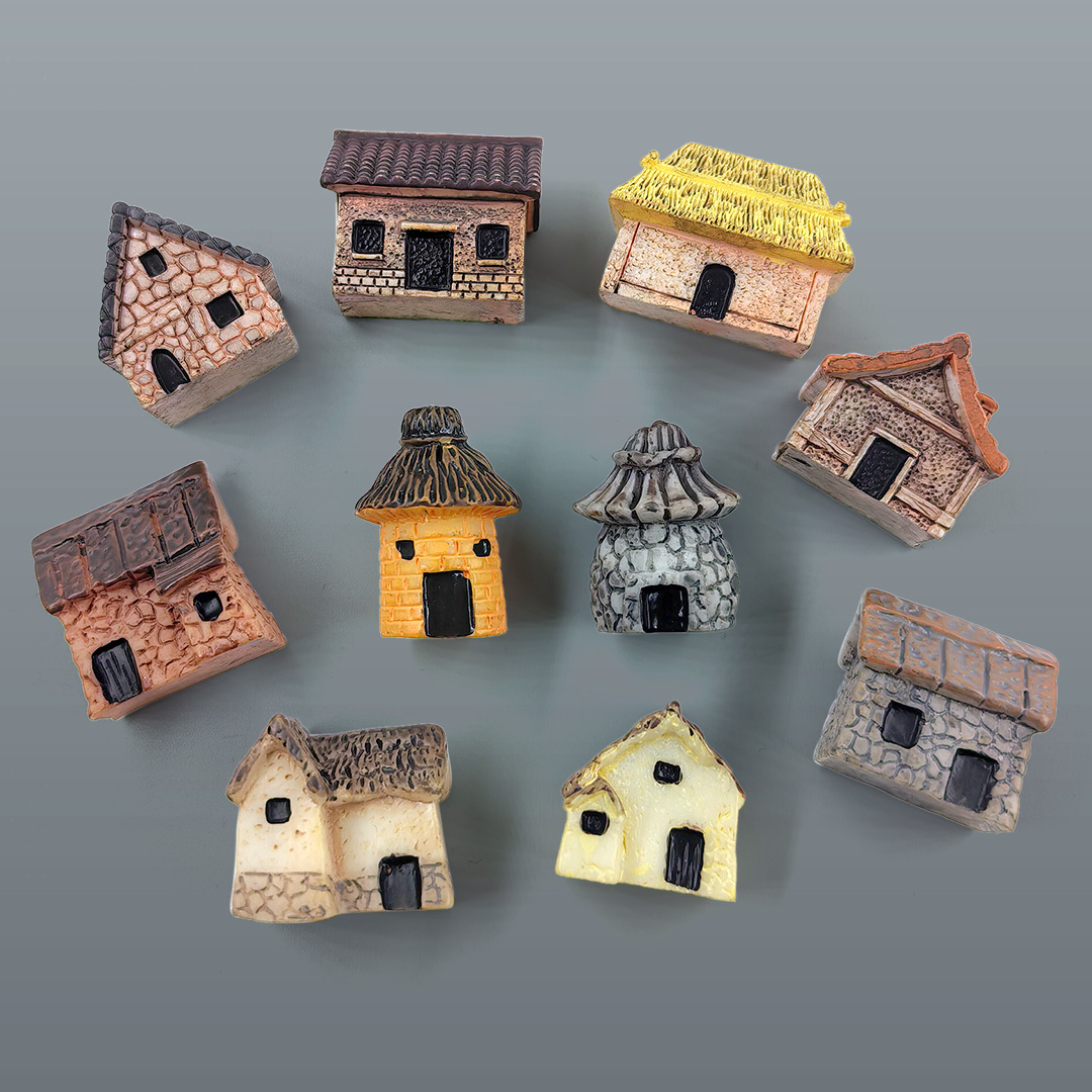 Tech House Accessories - Figura de Casa Pequeña en Miniatura,
