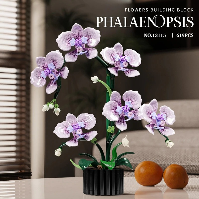 Tech House Accessories - Set de Construcción de Orquídea Phalaenopsis