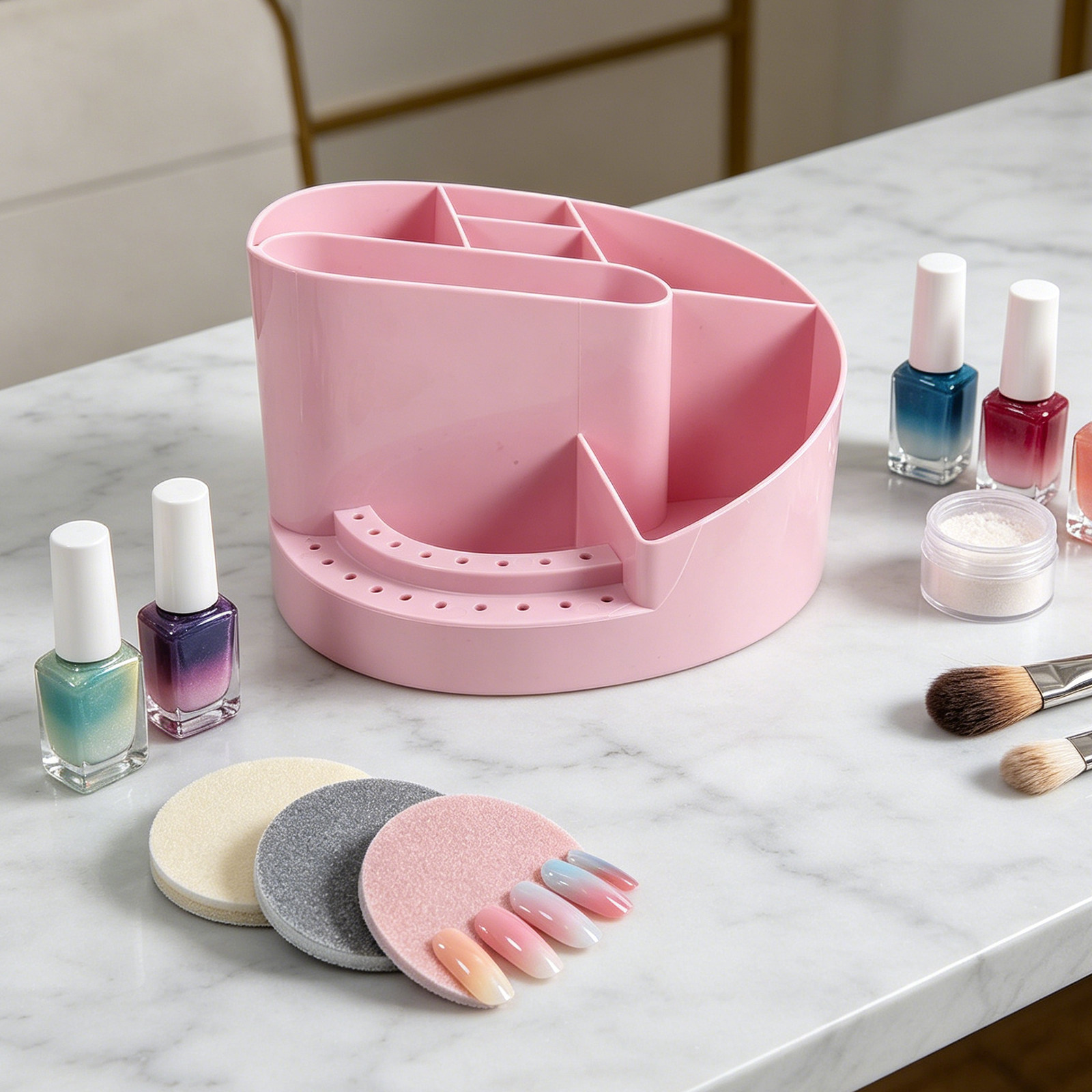 Tech Accessories For Desk - Caja Organizadora de Uñas con 7