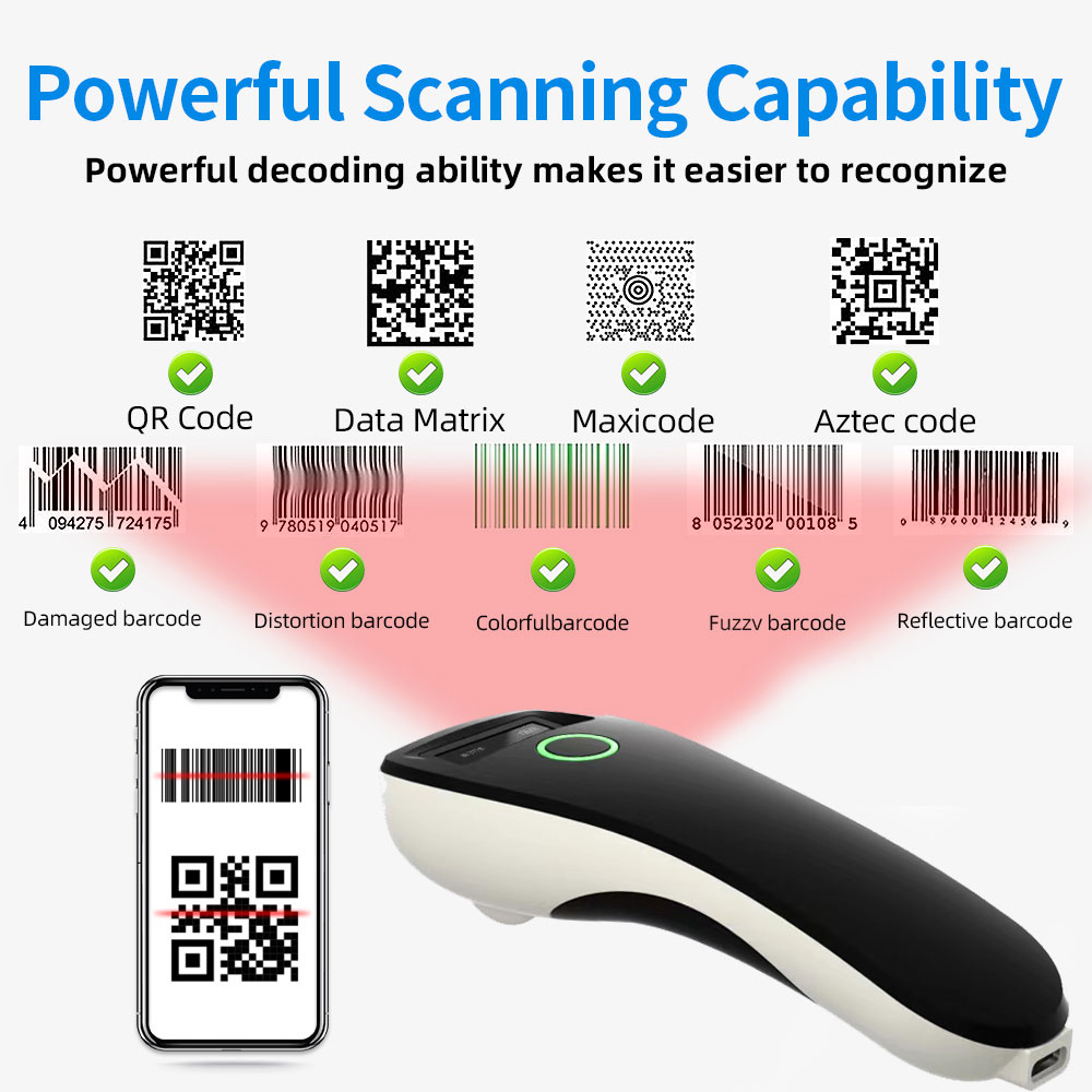 Mini escáner de código de barr - Document Scanner Portable reseña y precio
