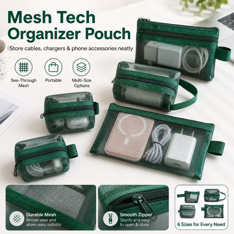 Paquete de 6 Bolsas Organizado - Tech Woven Accessories reseña y precio