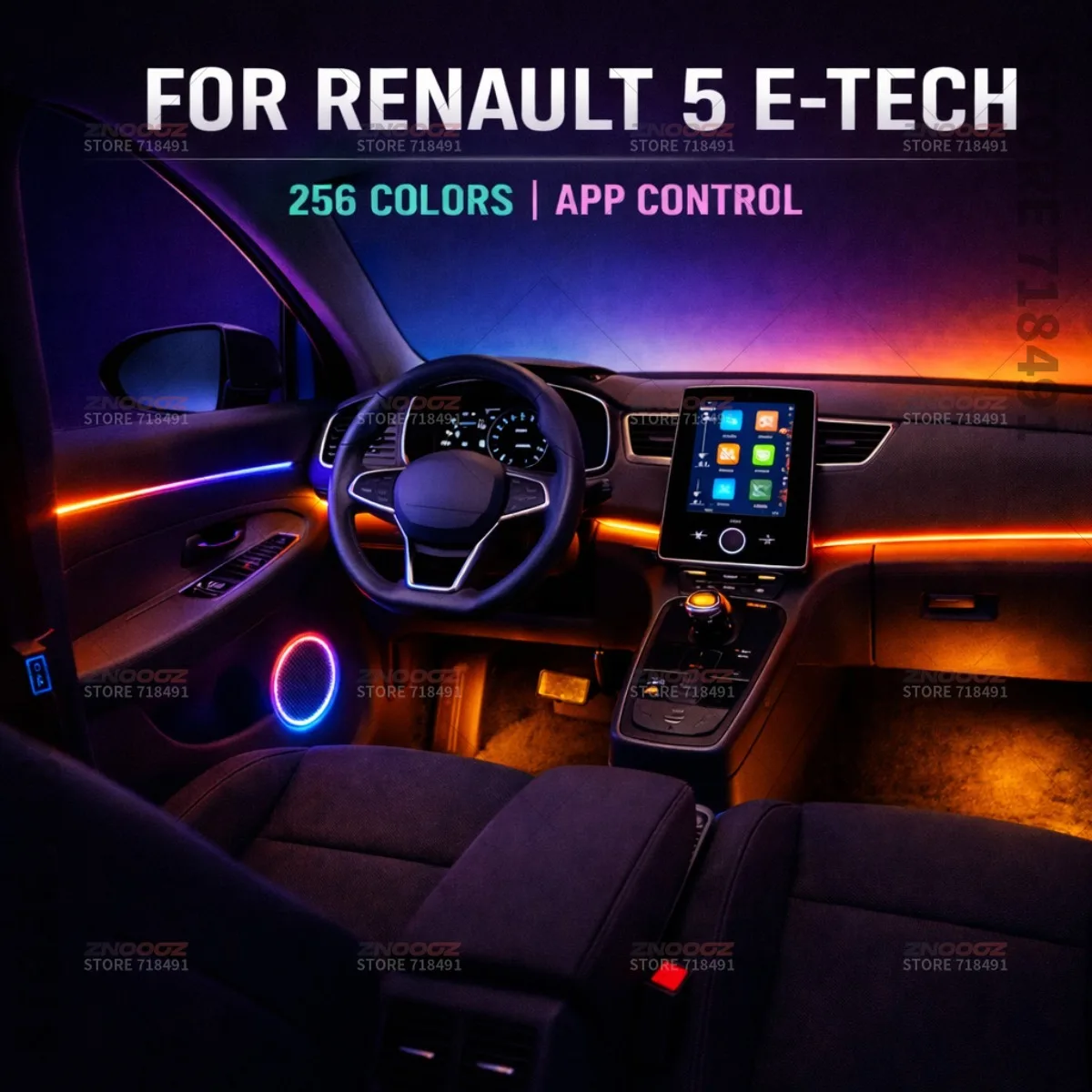Luces ambientales RGB acrílica - Tech Accessories Renault reseña y precio