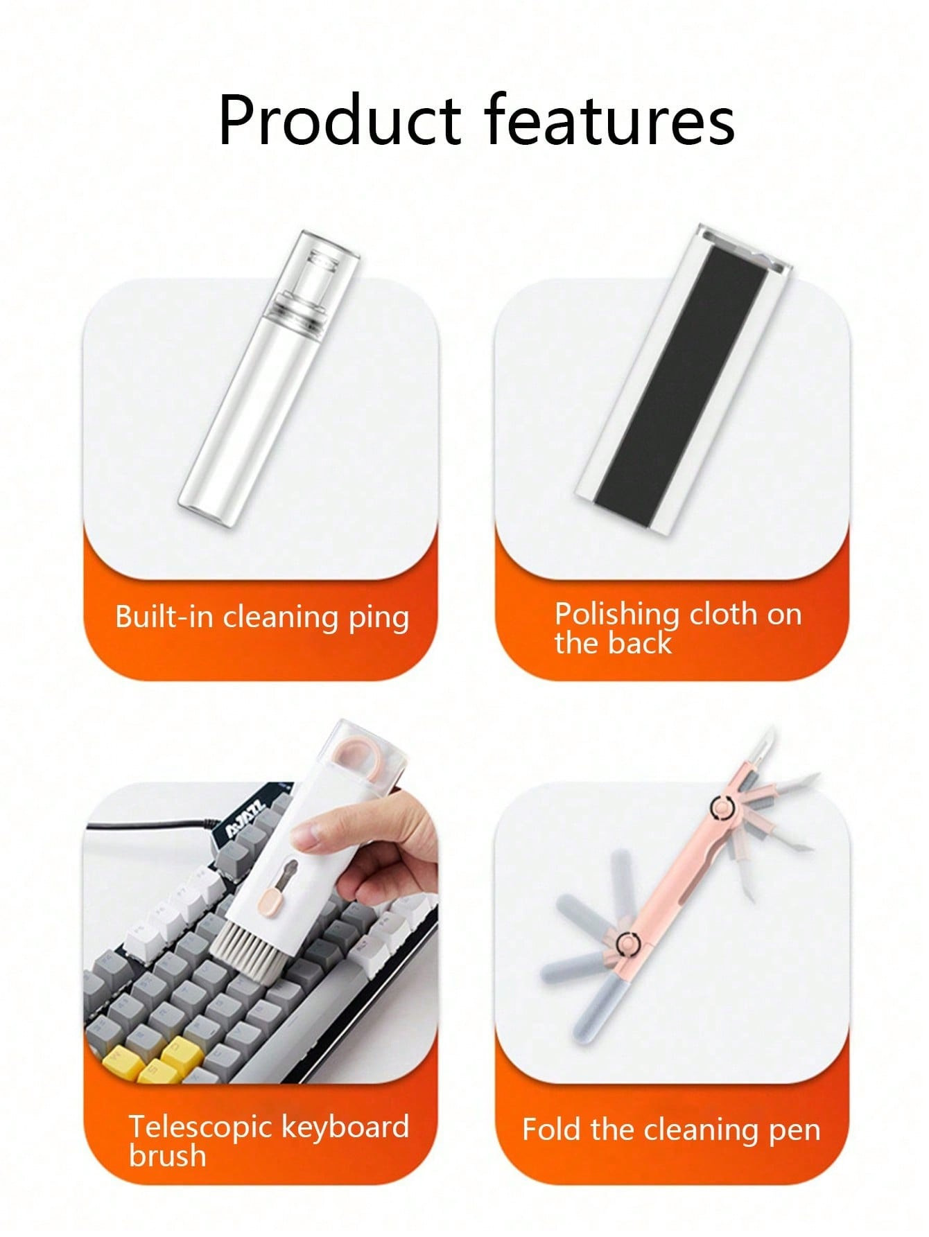 Juego de Cepillos de Limpieza  - Screen Cleaner Spray reseña y precio